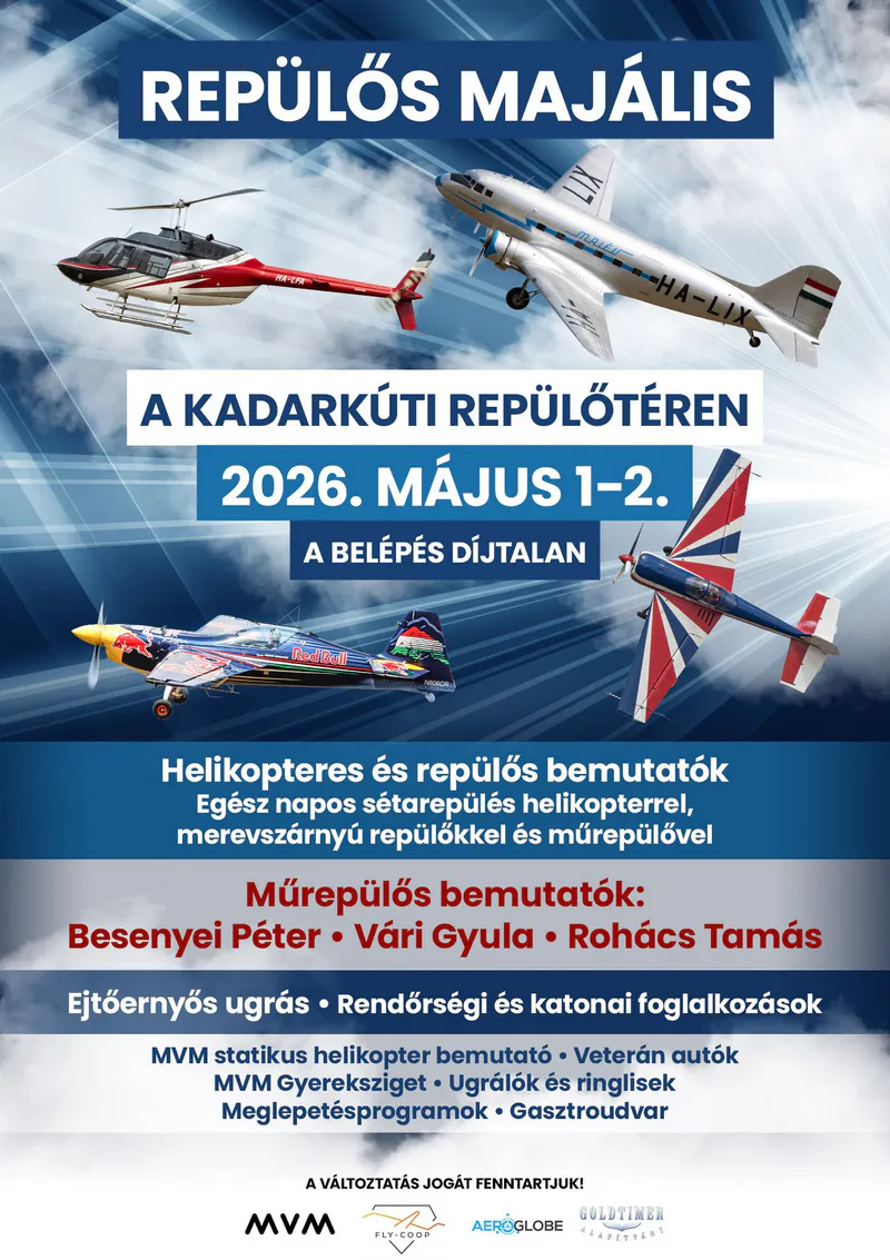 Besenyei Péter Repülős majális Kadarkúton 2026 május 2