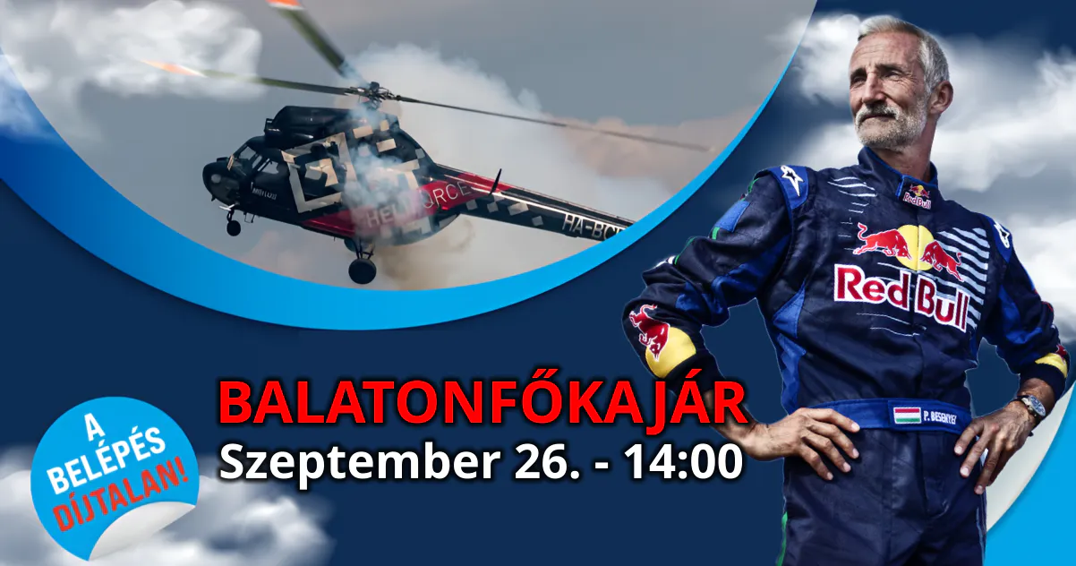 Balatonfőkajár - Besenyei Péter 2026. szeptember 26